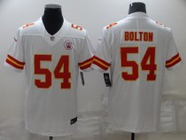 Men's Kansas City Chiefs #54 Nick Bolton 2021 White Vapor Untouchable Limited Jersey