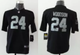 Youth Nike Raiders #24 Black Woodso Vapor Untouchable Limited Jersey