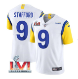 Men's Los Angeles Rams #9 Matthew Stafford White 2022 Super Bowl LVI Vapor Limited Jersey