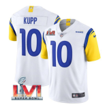 Men's Los Angeles Rams #10 Cooper Kupp White 2022 Super Bowl LVI Vapor Limited Jersey