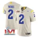 Men's Los Angeles Rams #2 Robert Woods Bone 2022 Super Bowl LVI Vapor Limited Jersey