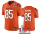 Men's Cincinnati Bengals #85 Tee Higgins Orange 2022 Super Bowl LVI Vapor Limited Jersey