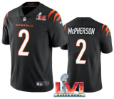 Men's Cincinnati Bengals #2 Evan McPherson Black Vapor Untouchable Limited Jersey