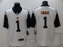 Men's Cincinnati Bengals #1 Ja'Marr Chase 2021 White Color Rush Limited Jersey