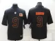 Men's Cincinnati Bengals #9 Joe Burrow Black Throwback Limited Jersey