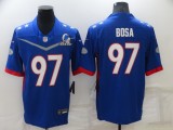 Men's San Francisco 49ers #97 Nick Bosa 2022 Royal Pro Bowl Jersey