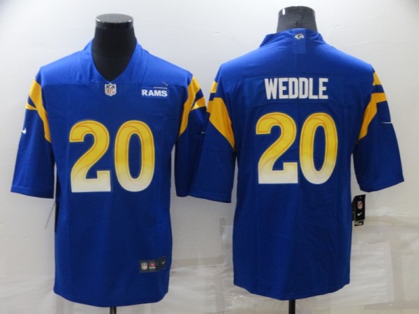 Men's Los Angeles Rams #20 Weddle Royal Vapor Limited Stitched NFL Jersey