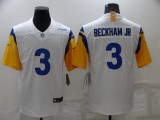 Men's Los Angeles Rams #3 Odell Beckham Jr. 2021 White Vapor Untouchable Limited Jersey