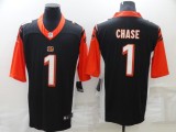 Men's Cincinnati Bengals #1 Ja'Marr Chase Black Vapor Limited Jersey