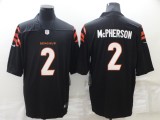 Men's Cincinnati Bengals #2 Evan McPherson Black Vapor Untouchable Limited  Jersey