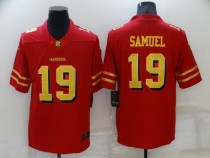 Men's San Francisco 49ers #19 Deebo Samuel Red/Gold Vapor Untouchable Limited Jersey