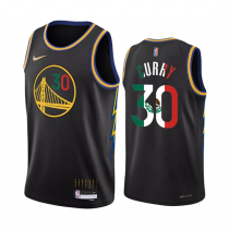 NBA Golden State Warriors #30 Stephen Curry 2022 Black Special Mexico Edition Jersey
