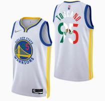 NBA Golden State Warriors #95 Juan Toscano-Anderson 2022 White Special Mexico Edition Jersey