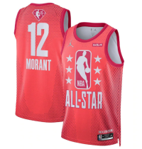NBA Memphis Grizzlies 2022 All-Star #12 Ja Morant Maroon Jersey