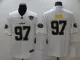 Men's San Francisco 49ers #97 Nick Bosa White Gold 75th Anniversary Jersey
