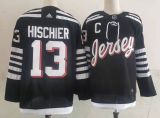 NHL New Jersey Devils #13 Nico Hischier 2021/22 Black Jersey