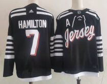 NHL New Jersey Devils #7 Dougie Hamilton 2021/22 Black Jersey