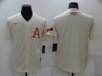 MLB Atlanta Braves Blank Cream Game Nike Jersey