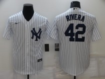 MLB New York Yankees #42 Rivera White Game Nike Jersey