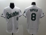 MLB Baltimore Orioles #8 Ripken White Elite Jersey