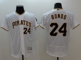 MLB Pittsburgh Pirates #24 Bonds White Flex Base Elite Jersey