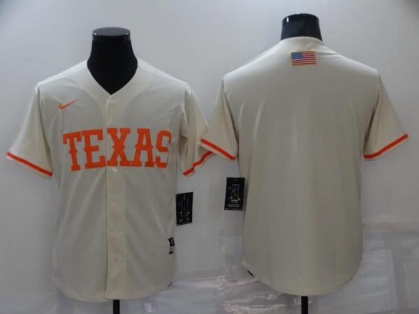 MLB Texas Ranger Blank Cream Game Nike Jersey