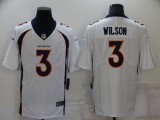 Men's Denver Broncos #3 Russell Wilson White Vapor Untouchable Limited Jersey