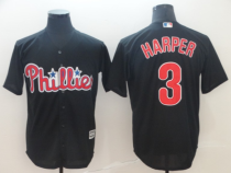 MLB Philadelphia Phillies Blue #3 Harper Game Nike Jersey