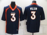 Men's Denver Broncos #3 Russell Wilson Navy Blue Vapor Untouchable Limited Jersey