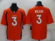 Men's Denver Broncos #3 Russell Wilson Orange Vapor Untouchable Limited Jersey