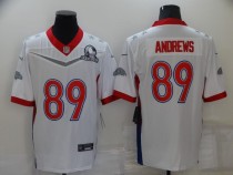 Men's Baltimore Ravens #89 Mark Andrews 2022 White Pro Bowl Jersey