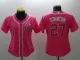 Women MLB New York Yankees #27 Stanton Pink Jersey