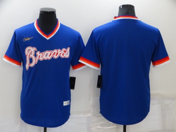 MLB Atlanta Braves Blank Blue Game Nike Jersey