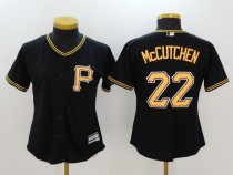 Women MLB Pittsburgh Pirates #22 McCutchen Black Jersey