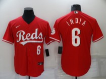 MLB Cincinnati Reds #6 India Red Game Nike Jersey