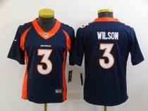 Women Denver Broncos #3 Russell Wilson Navy Blue Vapor Untouchable Limited Jersey