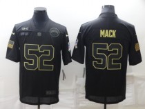 Men's Men's Los Angeles Chargers #52 Khalil Mack Black Salute To Service Limited Jersey