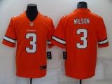 Youth Denver Broncos #3 Russell Wilson Orange Color Rush Limited Jersey