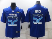 Men's Los Angeles Chargers #52 Khalil Mack Royal Pro Bowl Jersey