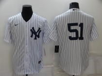 MLB New York Yankees 51 Bernie Williams White Jersey