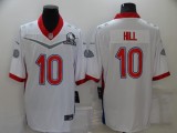 Men's Kansas City Chiefs #10 Hill 2022 White Pro Bowl Jersey