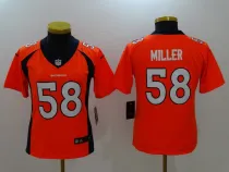 Women Nike Denver Broncos #58 Miller Orange 2017 Vapor Untouchable Jersey