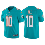 Men’s Miami Dolphins #10 Tyreek Hill Aqua Vapor Untouchable Limited Jersey