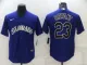 MLB Colorado Rockies #23 Bryant Purple Nike Game Jersey