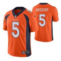 Men's Denver Broncos #5 Randy Gregory Orange Vapor Untouchable Limited Jersey