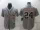 MLB Detroit Tigers #24 Cabrera Grey Game Nike Jersey