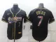 Men's Los Angeles Dodgers #7 Julio Urias Black Golden Flex Elite Jersey