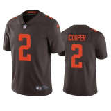 Men's Cleveland Browns #2 Amari Cooper Brown Color Rush Vapor Untouchable Limited Jersey