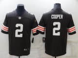 Men's Cleveland Browns #2 Amari Cooper Brown Vapor Untouchable Limited Jersey