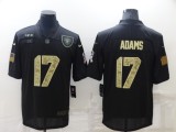 Men's Las Vegas Raiders #17 Davante Adams Black Camo Salute To Service Limited Jersey